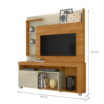Home Theater Helios Com Painel Cumaru-opala