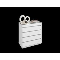 Comoda 5 Gavetas Serena Branco