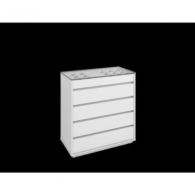 Comoda 5 Gavetas Serena Branco