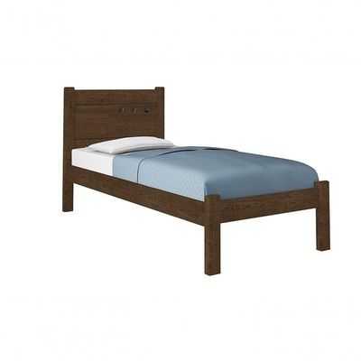 Cama Solteiro Framar Paola Malbec