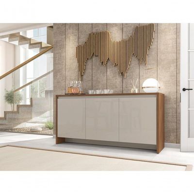Buffet Madrid 3 Portas C- Gaveteiro Cedro-off White