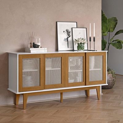 Buffet Detroit 04 Portas Branco-nature - Tebarrot