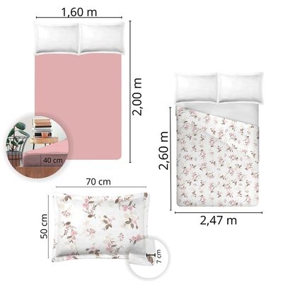 Jogo de Cama Queen Size 300 Fios Nova América - Antonela (7902)