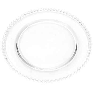 Prato Raso Wolff Pearl 2671 em Cristal - 27 cm Transparente