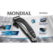 Máquina De Cortar Cabelo Mondial Cr-02 Preto/prata 110v