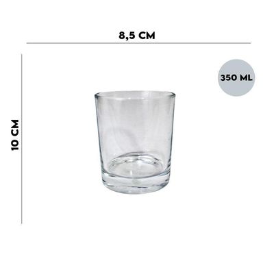 Copo Baixo Para Whisky Cristal Wolff 350ml