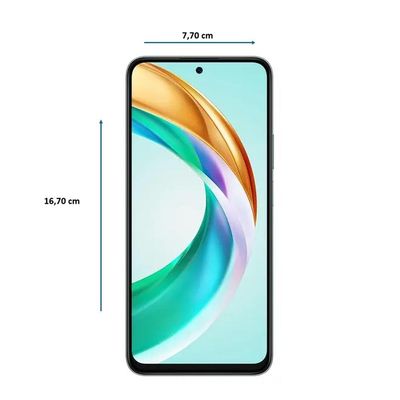 Smartphone HONOR X6B 5G Verde 256GB, 4+4GB RAM Turbo, Tela de 6.6", Snapdragon 4ª geração e Câmera Traseira Dupla de até 50MP