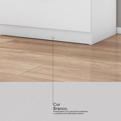 Cômoda 4 Gavetas Estrela - Branco Branco