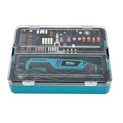 Micro Retifica Philco  120 Acessórios + Eixo Flexível 110V