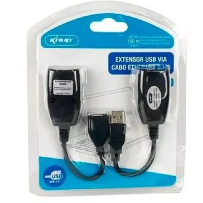 Extensor Usb 2.0 Via Cabo De Rede Rj45 Ate 150 Mts Knup