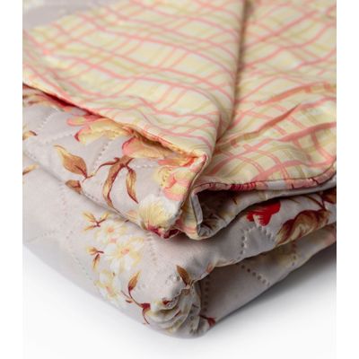 Cobreleito Casal Estampado Dupla Face Lepper Bege UN / Bege