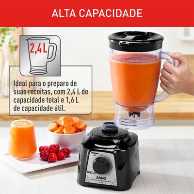 Liquidificador ARNO Power MIX ESSENTIAL LQ19 700W PR 220V Preto / 220V