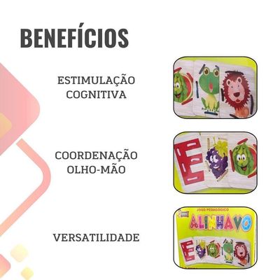 Jogo Pedagógico Alinhavo - 5 Peças E 5 Cordões