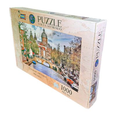 Quebra-cabeça Volta Ao Mundo Holanda - 1000 Peças