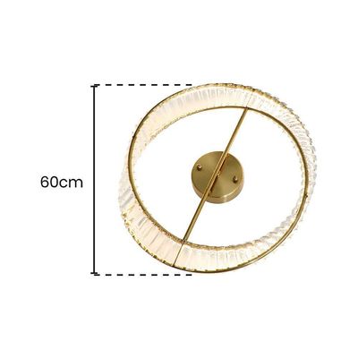 Plafon Skylight Domino 4021 Dourado Led 60cm Bivolt Dourado-transparente