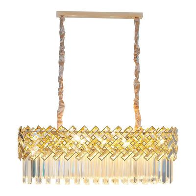 Lustre Pendente Skylight Lor 4005-1 Dourado Retangular 90 G9 Bivolt Dourado