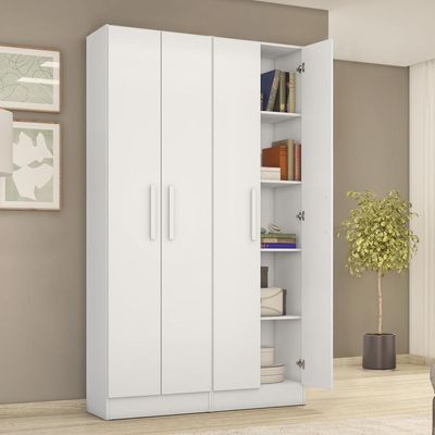 Armario Multiuso Duplo Nt4045 Notável Móveis Branco