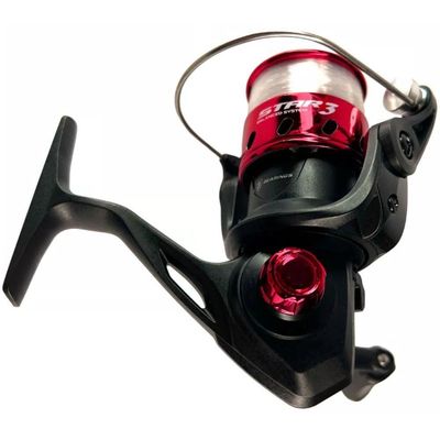 Kit 2 Molinete Marine Sports Star 3 Com Linha Vermelho