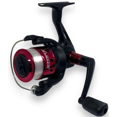 Kit 2 Molinete Marine Sports Star 3 Com Linha Vermelho