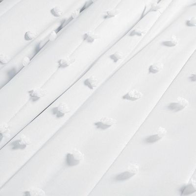 Kit Cobre Leito Colcha Alexa Pompom Queen Dupla Face Micropercal 3 Peças - Branco