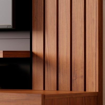 Painel Suspenso TV 70 Polegadas 180 Cm Juriti Colibri Noce Milano Preto