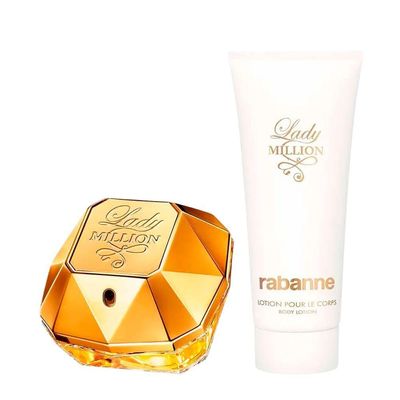 Kit Rabanne Lady Million Feminino - Eau De Parfum 80ml + Bl 100ml