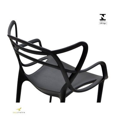 Kit 4 Cadeiras Allegra Com Acabamento Premium E Durável preto