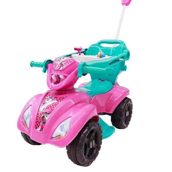 Quadriciclo Infantil God Girl Rosa Com Haste Para Empurrar