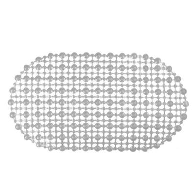Tapete Oval Para Banheiro Box Antiderrapante Pvc 60cm X 32cm