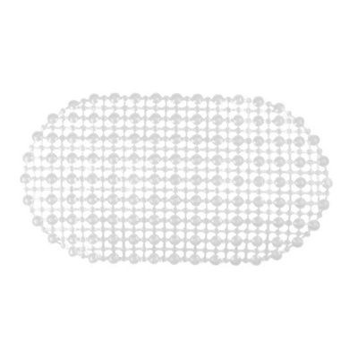 Tapete Oval Para Banheiro Box Antiderrapante Pvc 60cm X 32cm