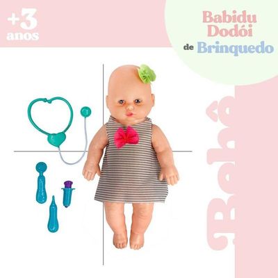 Boneca Babidu Dodói Brincando De Médico Com Acessórios