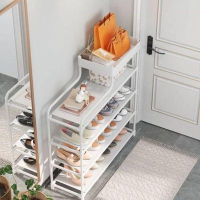Sapateira Rack Estante Multiuso Com Cestinho 04 Prateleiras