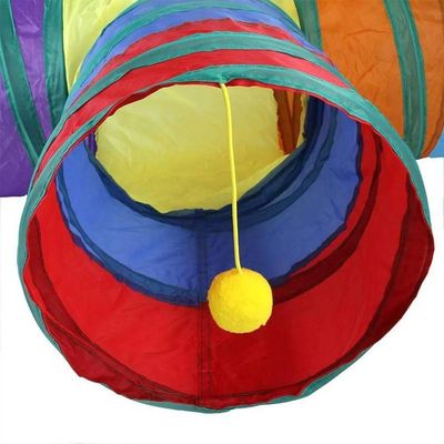 Túnel Em T Para Gato Labirinto Interativo Brinquedo Pet