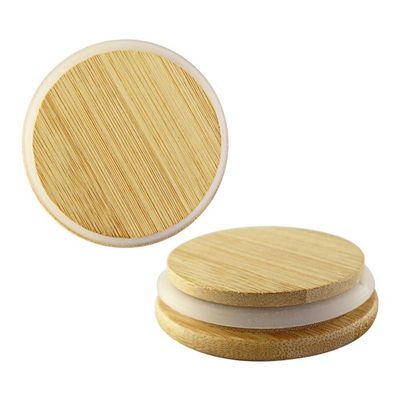 Pote De Vidro 1200ml Hermético Multiuso Com Tampa De Bambu