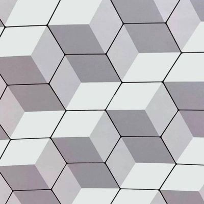 Papel De Parede Adesivo Geométrico Pvc 5 Metros X 45cm
