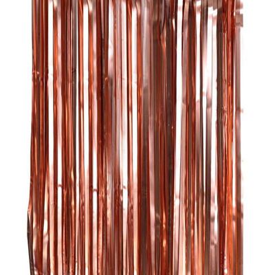 Cortina Gold Rosê Metalizada Fitas Para Decoração E Cenários