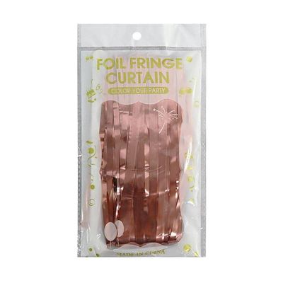 Cortina Gold Rosê Metalizada Fitas Para Decoração E Cenários
