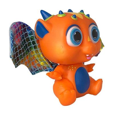Bebê Dragão Flying Baby Com Asas Laranja Conto De Fadas