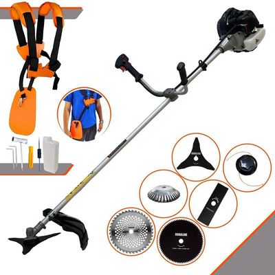 Kit Roçadeira Anmax Cg430b 1,7hp 43cc C/ 6 Opções De Cortes