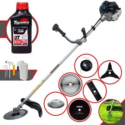 Roçadeira Cg430b Anmax + óleo Toyama C/ 6 Opções De Cortes