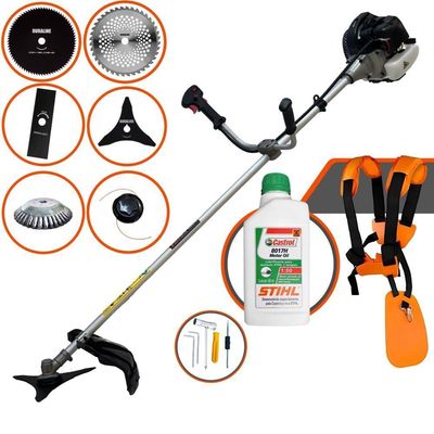 Roçadeira 6 Em 1 Cg430b 43cc 1,7hp 12.000rpm + óleo Stihl