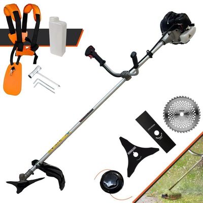 Roçadeira à Gasolina Cg430b Anmax 43cc 1,7hp + Faca 3p 40d