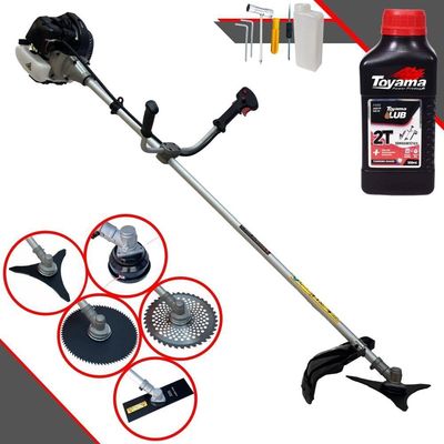 Roçadeira Anmax Cg430-b Com 5 Opções De Cortes + óleo Toyama