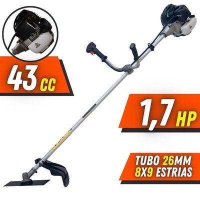Roçadeira Anmax Cg430b à Gasolina 43cc C/ 6 Opções De Cortes