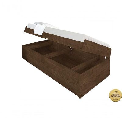 Cama Baú Camila Solteiro 0,88 Framar Malbec