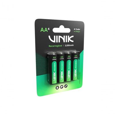 Pilha Recarregável Aa C/4 - 2200mah 1.2v - Vp2ab4r