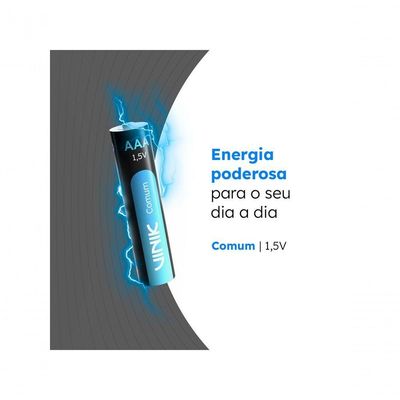 Pilha Comum Aaa Tubo C/40 1.5v - Vp3at40c