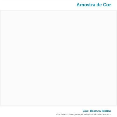 Estante Infantil Retrô Com 5 Prateleiras Branco Brilho - Móveis Peroba Branco Brilho