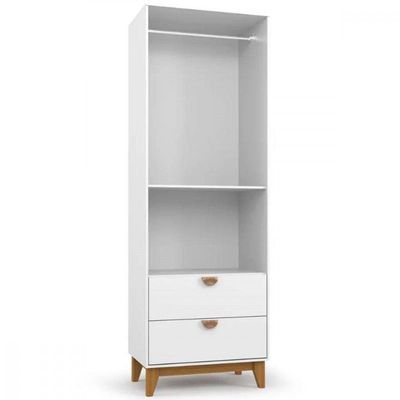 Guarda Roupa Batrol Magia Infantil 2 Portas 2 Gavetas Branco