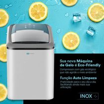 Máquina De Gelo Prata 15kg Ice Compact Emg02s 220v - Eos 220v